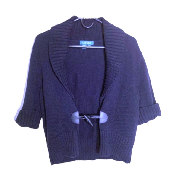 Lauren Ralph Lauren Black Sweater Cardigan - Picture 4 of 4